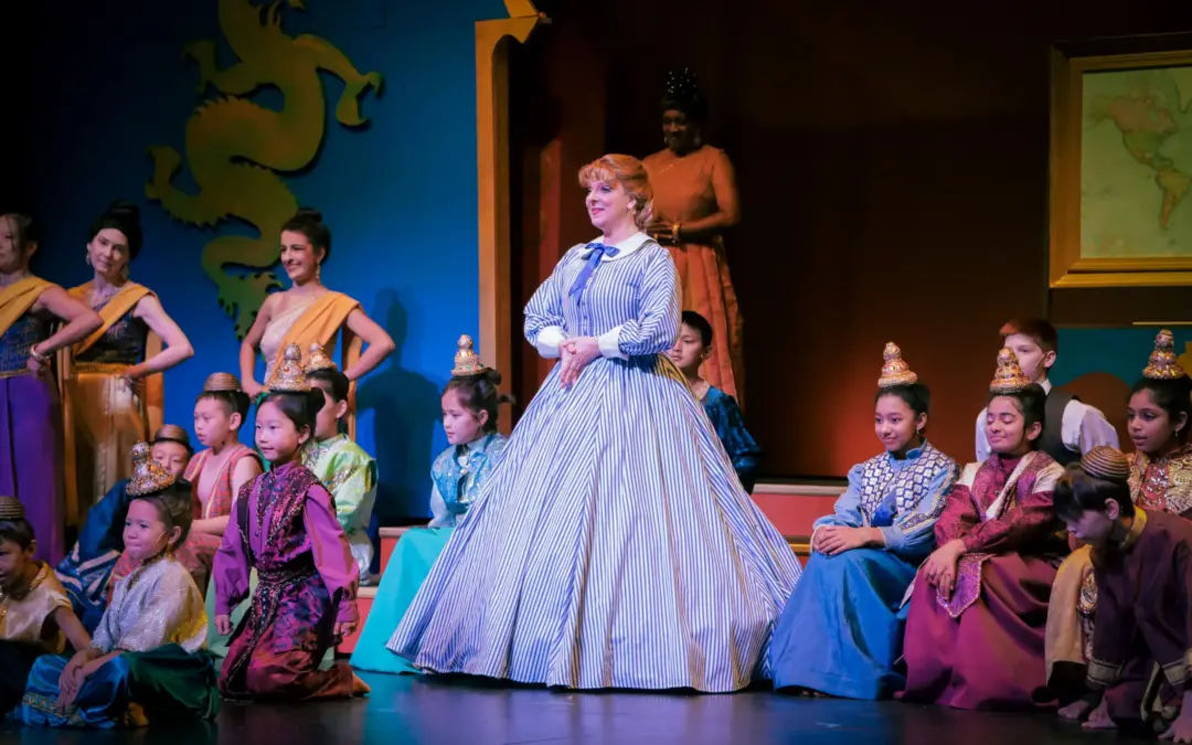 Cast performing The King and I musical at Emmett Hook Center theatre in Shreveport Louisiana