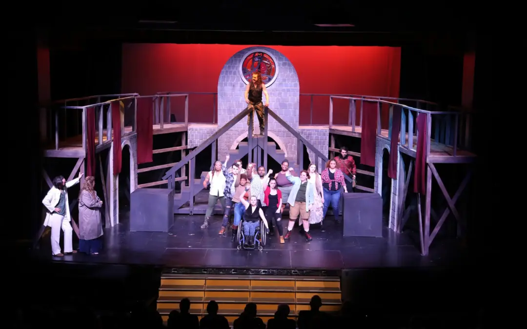 Cast performing Jesus Christ Superstar at Emmett Hook Center theatre in Shreveport Louisiana